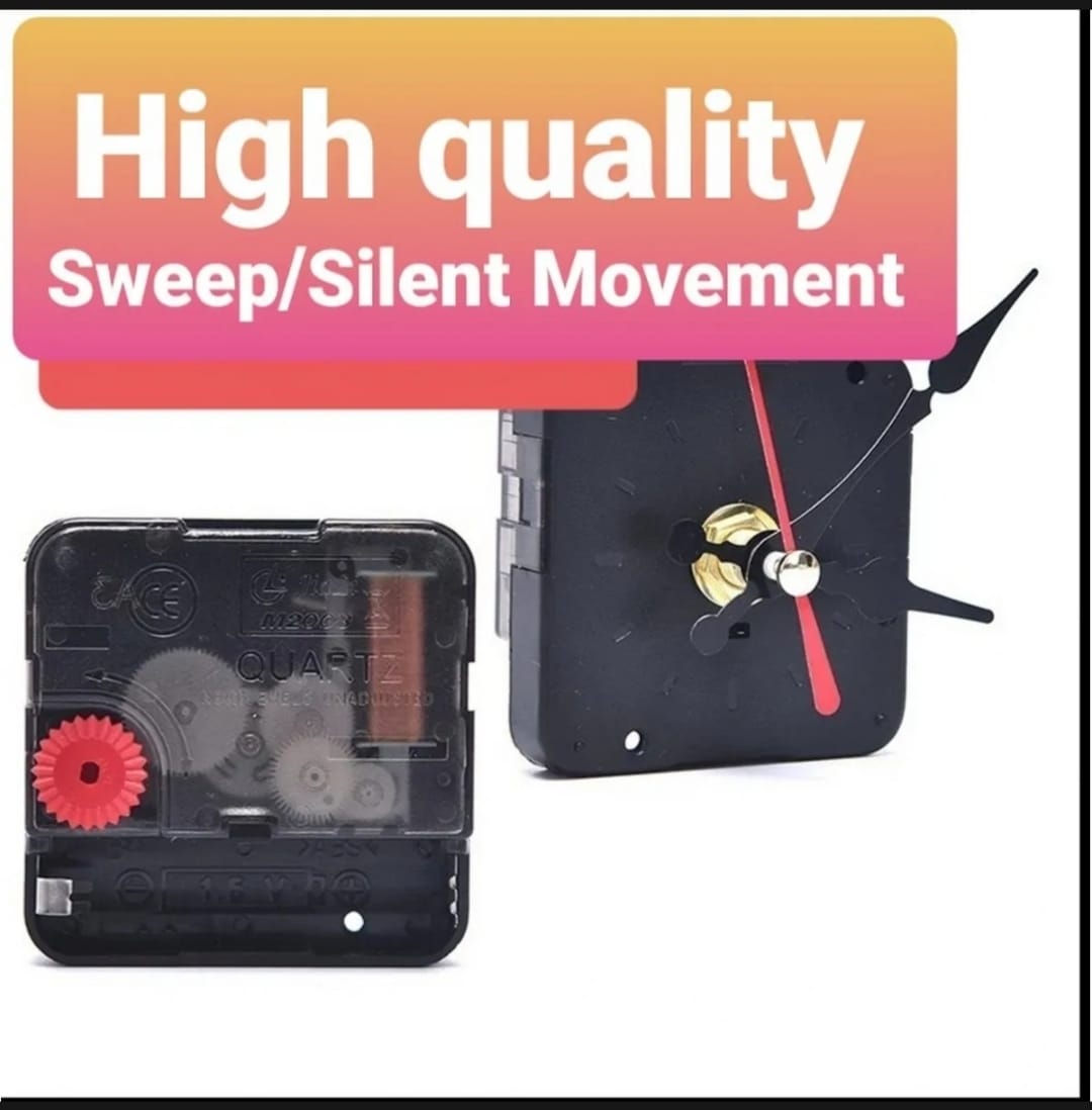 Elegant Silent Sweep Movement Wall Clock Mechanism with High-Quality Silent Movement
