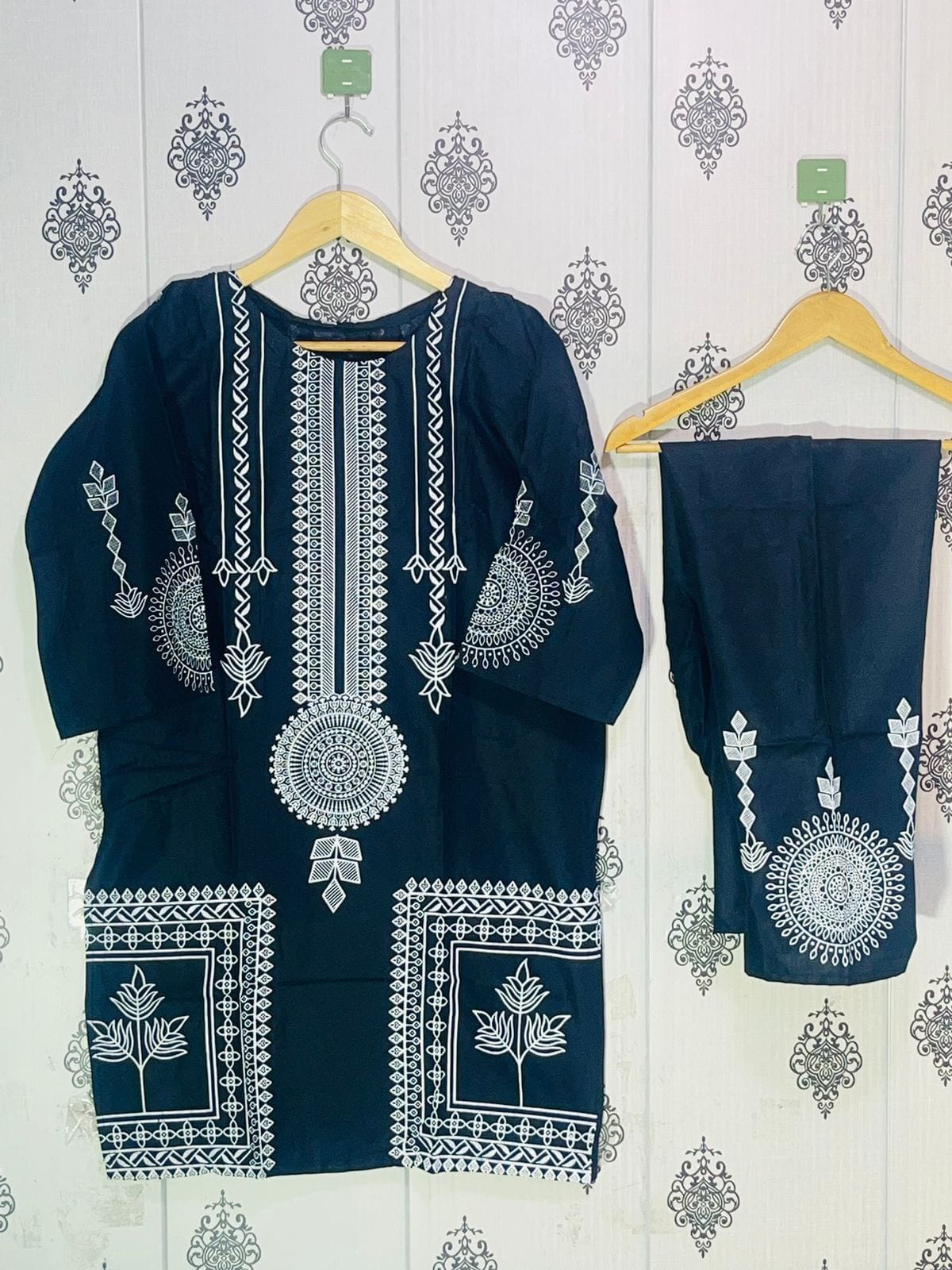 New stylish collection 3D printed stitched 2pc suit for girls and women.