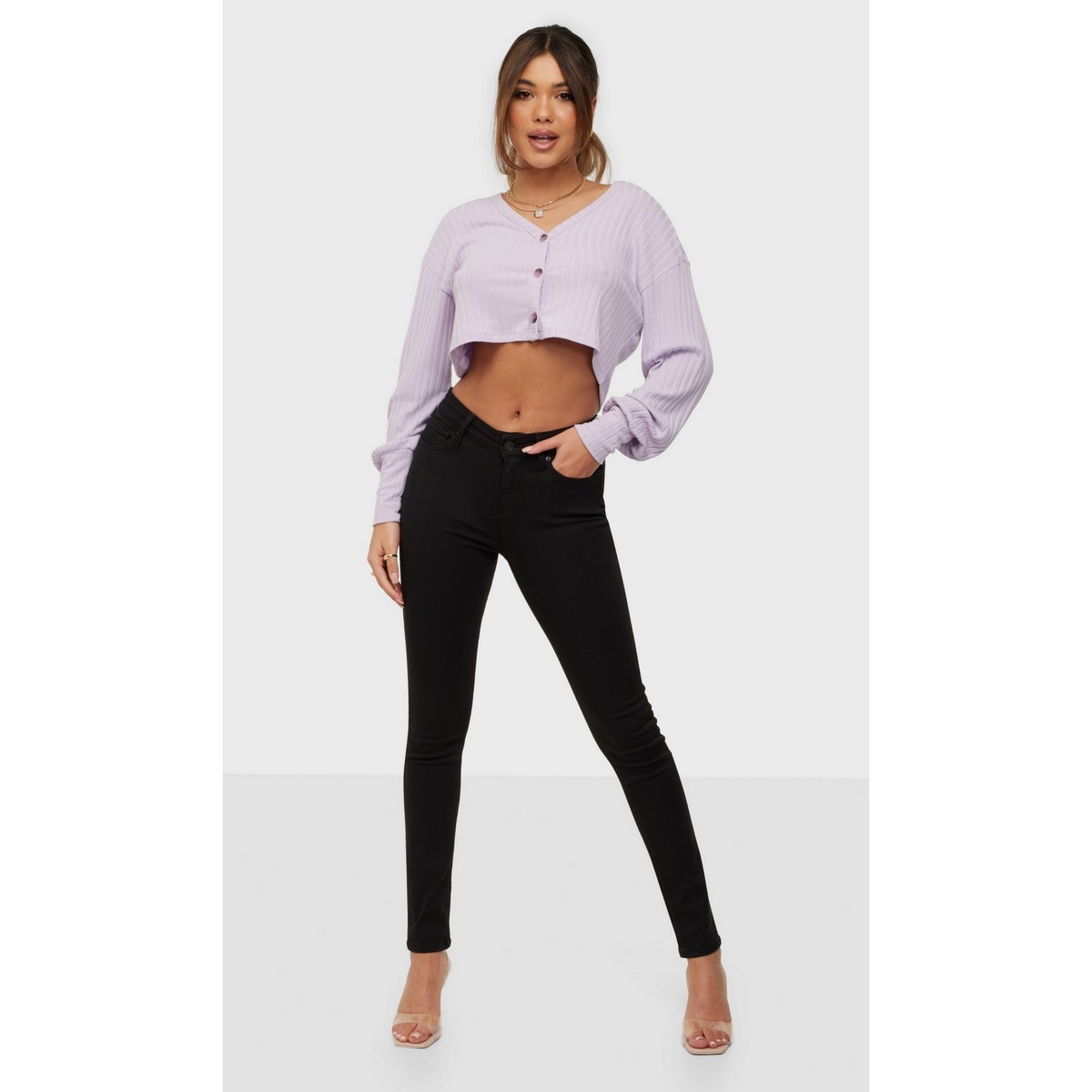 LA CASA Skinny Jeans For Women - Jet 