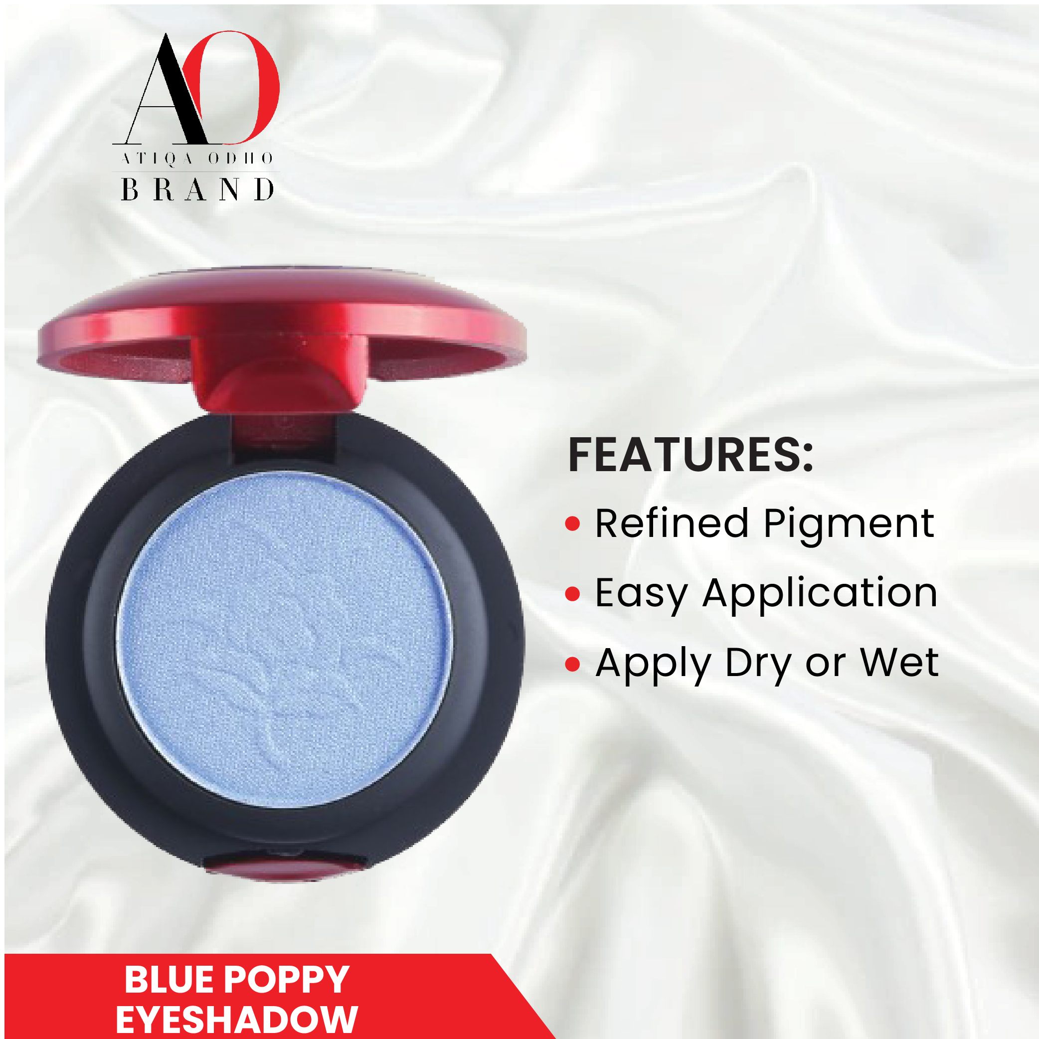 Atiqa Odho - ASPE-08 - Pressed Eyeshadow - Blue Poppy