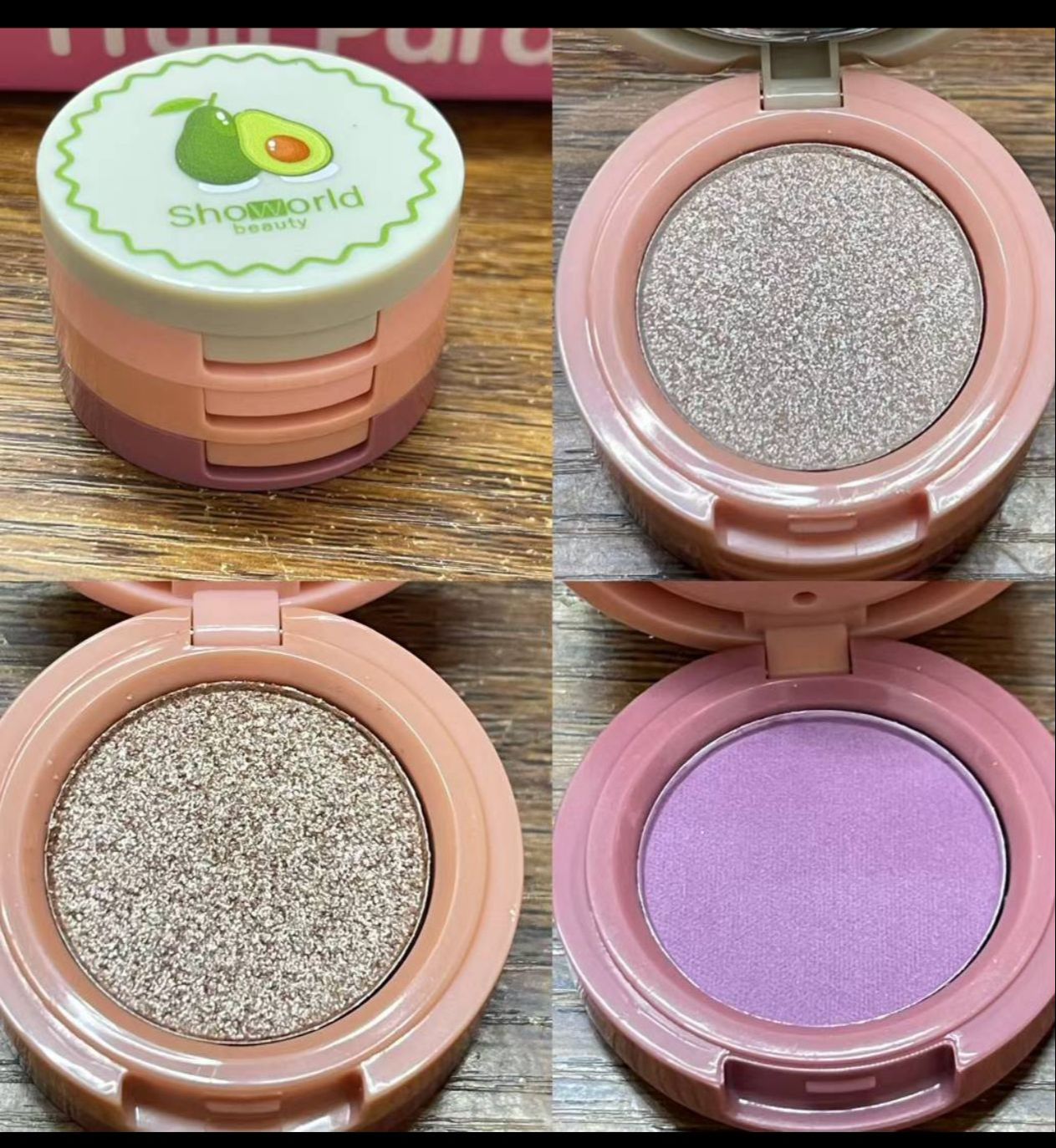 New 3 In 1 Matte Highlighter Blush Palette Pearly Blush Shiny Eyeshadow Multifunctional Face Makeup Palette Female Cosmetics