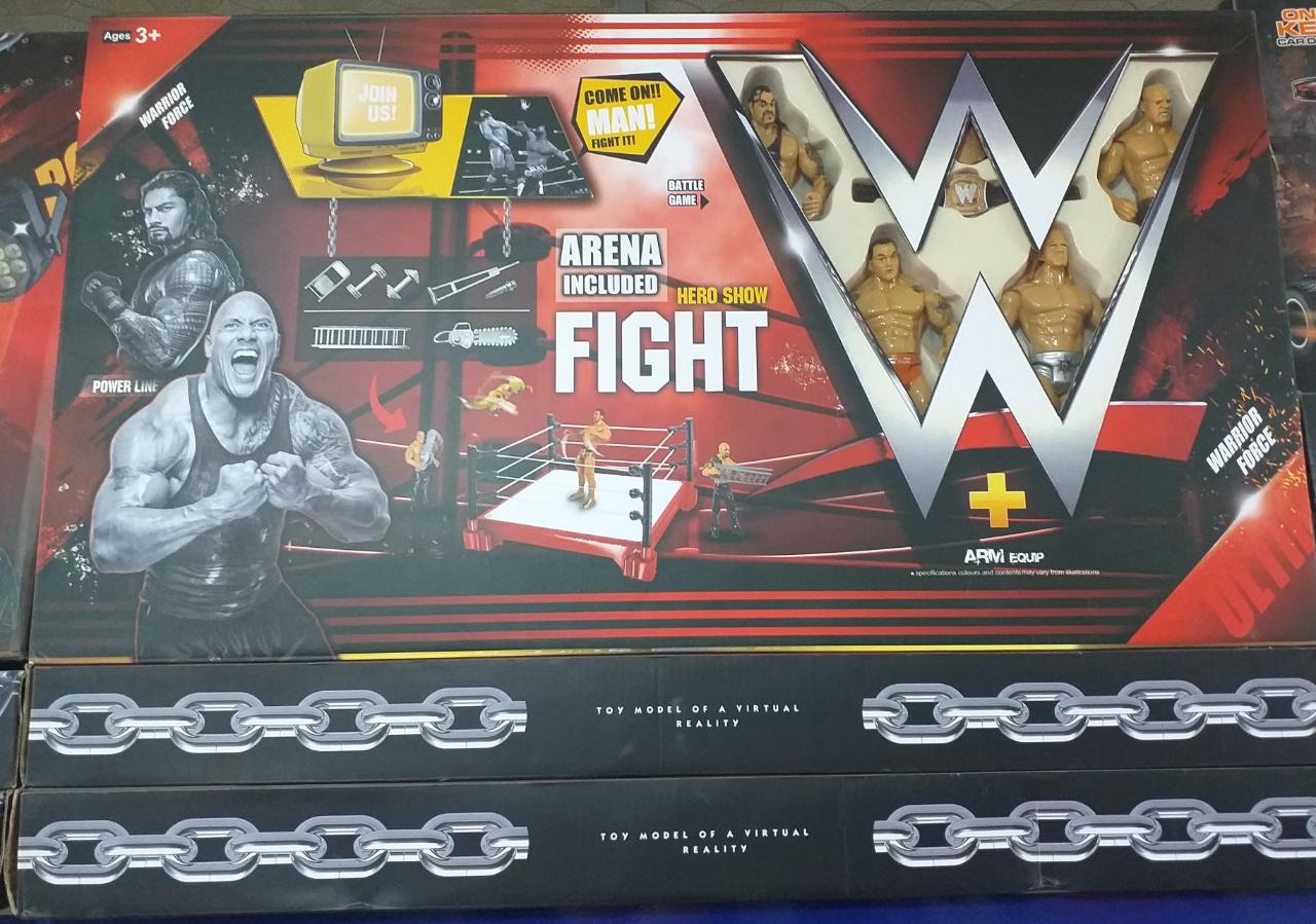wwe toys fighting