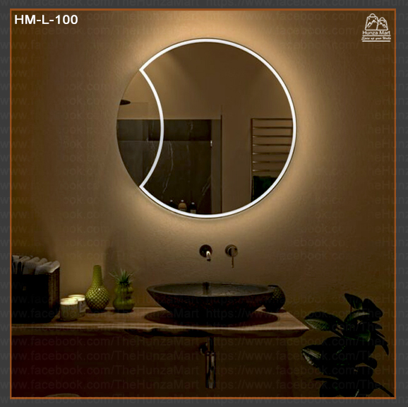 Round LED Illuminated Mirror | Luxury Lighted Mirror | Vanity Mirror ...