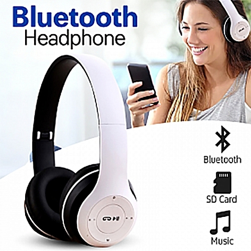P47 Foldable Wireless Bluetooth Headset with Microphone for Smartphones and Laptops price in Pakistan