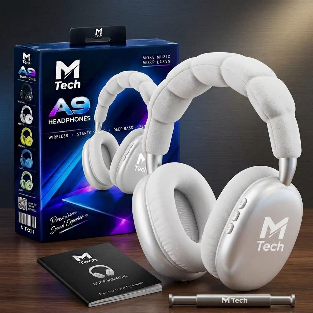 Wireless Headphones, P47 Bluetooth Foldable Headset with Microphone Support FM Radio TF for PC TV Smart Phones & Tablets Etc