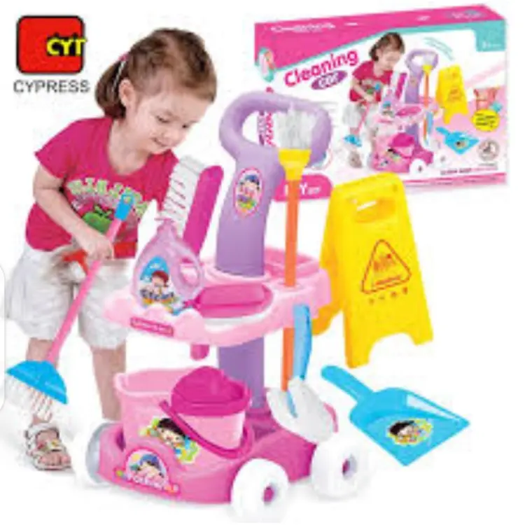 Cleaning Cart Playset with Accessories