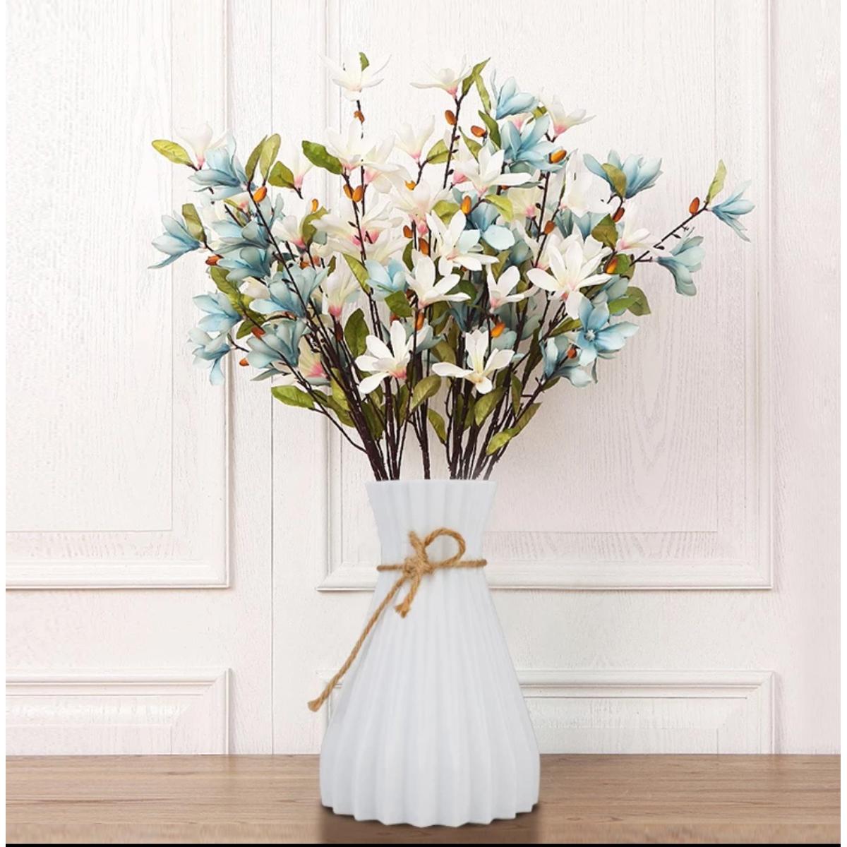 Non Breakable Plastic Flower Vase for Home Decor,  Style Origami Flower Pot, Durable and Breathable with Strong Ventilation, Perfect for Living Room and Interior Flower Arrangements.