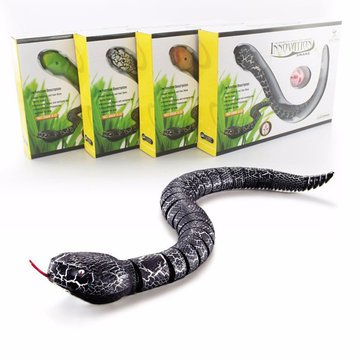 Remote Control Snake Infrared RC Animal Toys Rattlesnake With USB Cable Funny Trick Terrify Toys For Kids
