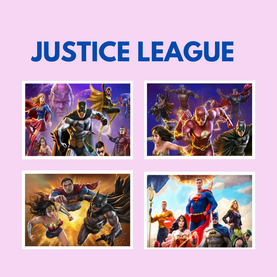 Justice League Stickers (4 Big Stickers)/sticker for kids/cartoon stickers/sticker for journal/best gift/gift for kids/gift for girls/gift for boys/cartoon/toys/kids accessories/best gift/kids games/best selling/top selling/best price/kids toys