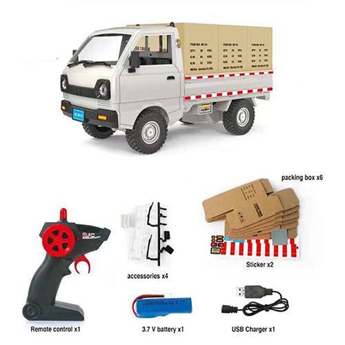 Electric RC Truck 1:16 Suzuki Ravi Van D12 Model 4 Channel Scanner For Boys Remove Control Climbing Car Educational Toys Children Gift