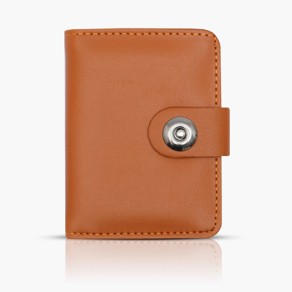 Luxurious Cow Leather Slim Wallets for Men with Unique Magnetic Button Closure Design | Slim and Smart & Classy Wallet for Boys