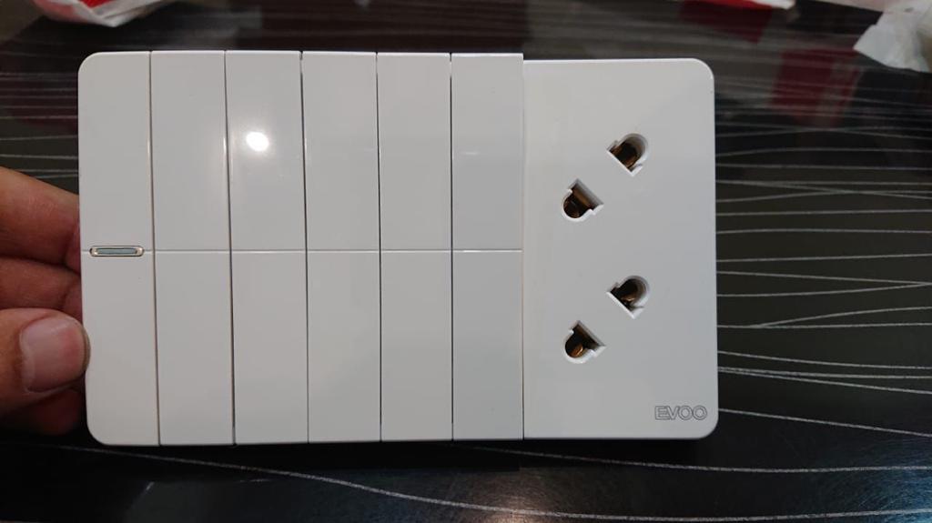 EVOO Premium SERIES Long BUTTON China Fitting Switch Board | Daraz.pk