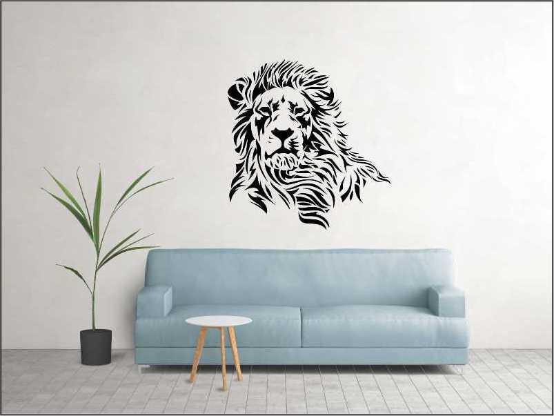 Lion Face Reusable Stencil for Canvas and wall painting Daraz.pk