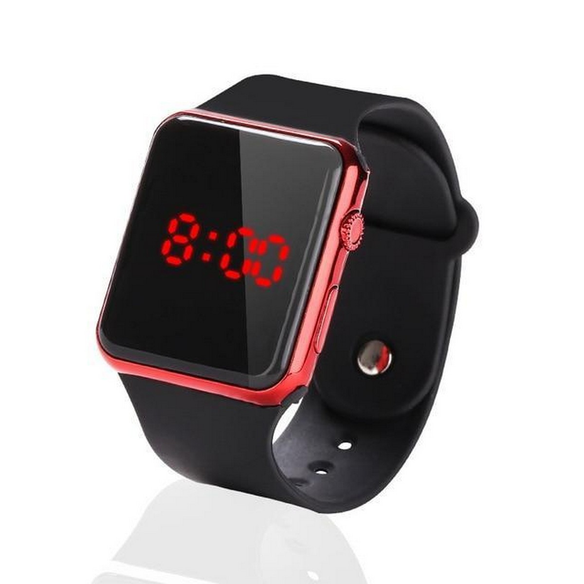 Black Digital Square Wrist Watch LED Display For boys/Men - Man Watches