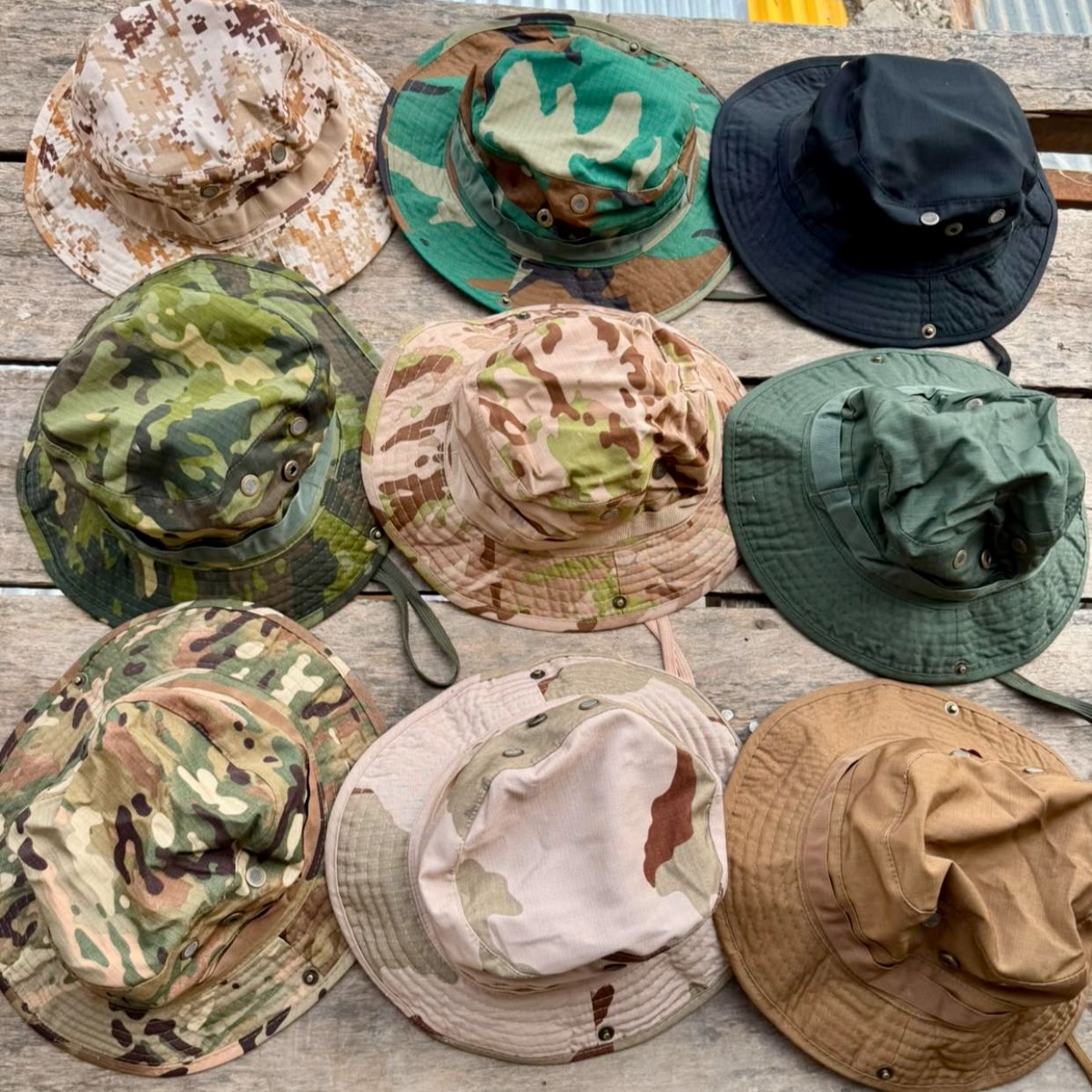 Military Tactical Boonie Hat Army Camouflage Jungle Sun Cap Outdoor Hiking Fishing Safari Hat For Men And Women