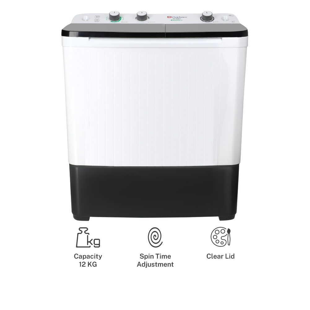 Dawlance 12 kg Twin Tub Washing Machine Semi Automatic DW 10500 C White Color
