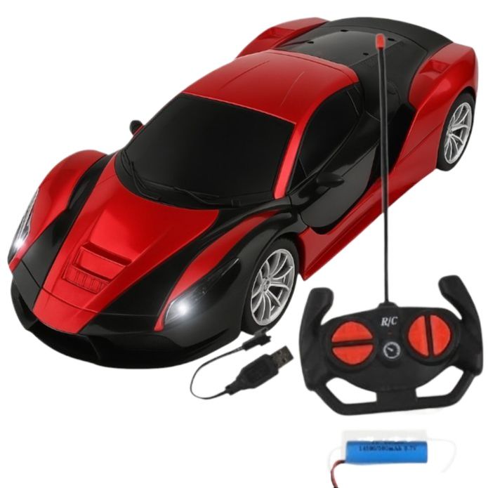 Rechargeable / Cell Operated High-Speed RC Car for Kids – Remote Control Racing Car with LED Lights | Fast Chargeable Toy Vehicle for Boys & Girls | Indoor & Outdoor Fun – Perfect Gift!