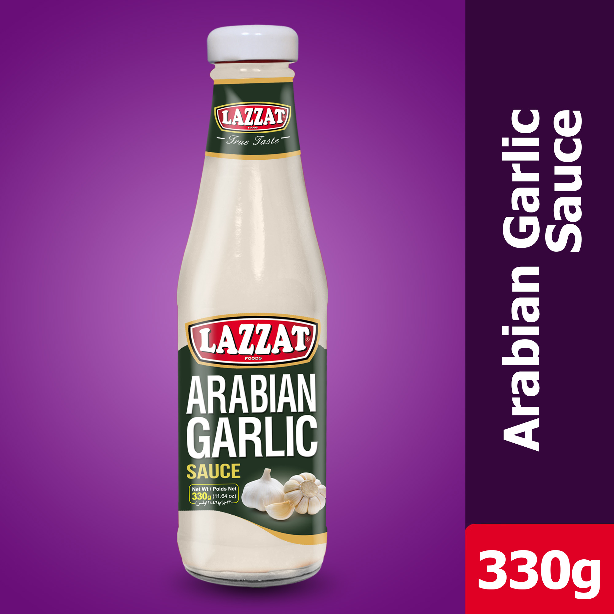 Lazzat Arabian Garlic Sauce 330gm