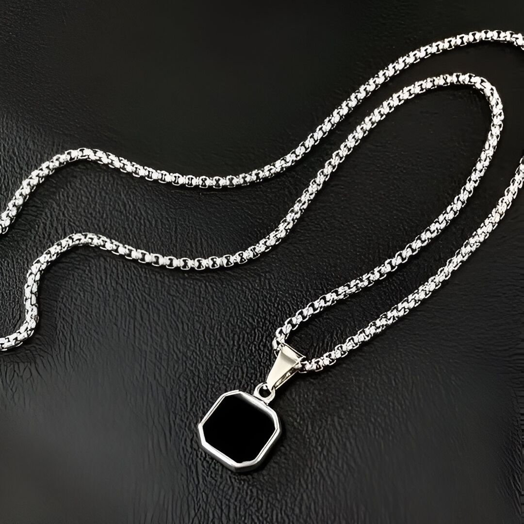 Trendy Aura Pendent For Boys | Stainless Steel Trendy Men's Chain - Pendent | New Design Chain For Boys & Men