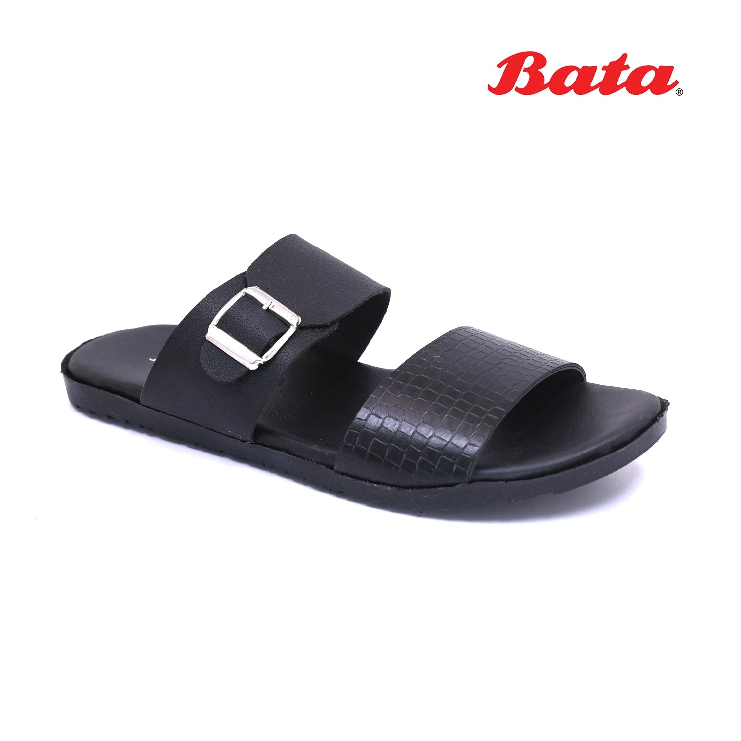 Bata - Men Black Chapal For Men - Shoes For Men