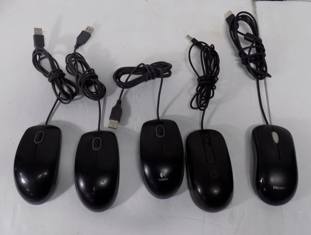 Fully Tested Branded Wired Mouse USB | HP, Dell, Lenovo | For Laptop, PC, Office Use