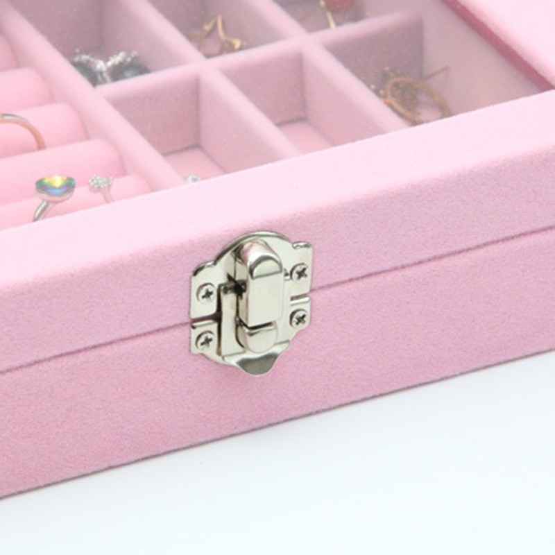 Design Flannel Jewelry Box Princess Jewelry Storage Box Cosmetic Box Highly Recommend