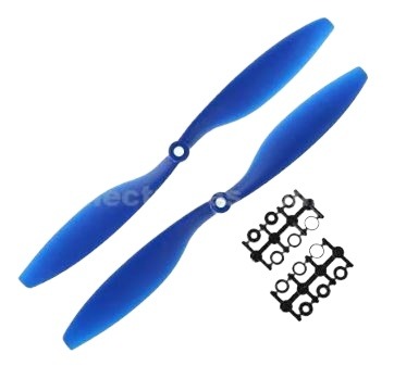 Blue 1045 Multiaxial ABS blade propellers pair set quadcopter airplane