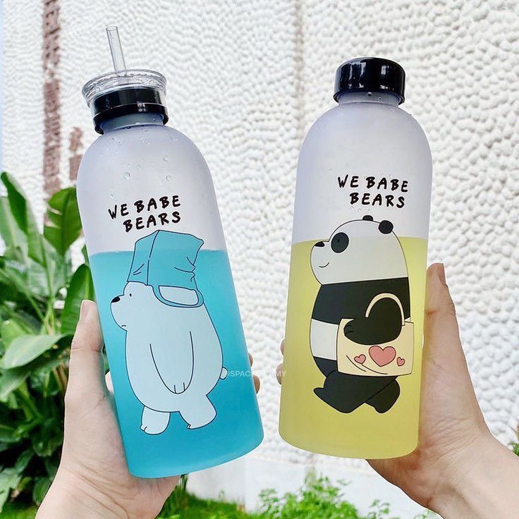 We Bare Bear Frosted Water Bottle