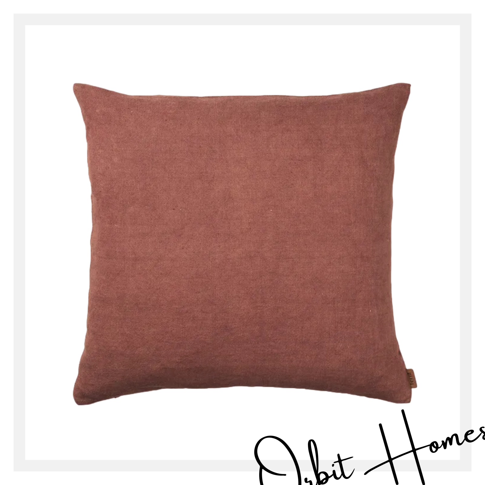 100% Cotton Plain Dyed Cushion Covers without Filling For Bed and Sofa Home Decoration Square Cushion Covers Cushion & Covers - 16 x 16 Inch Cushion Covers Brown -- ORBIT HOME