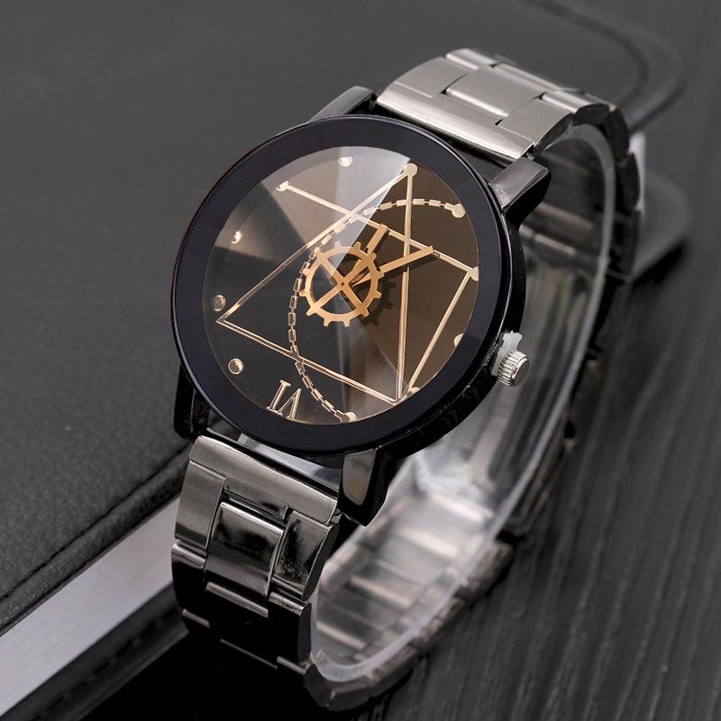 Black Stainless Steel Smart Chain Watch For Men