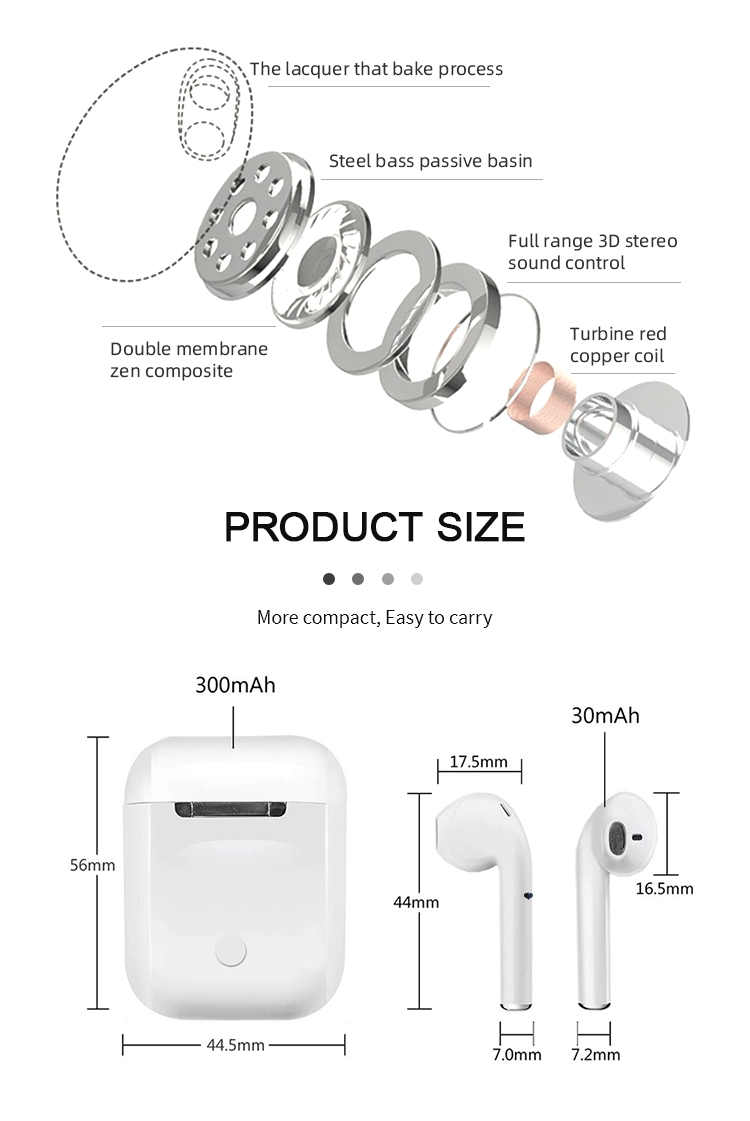 TWS I12 & i7s Airpods_ with Super Sound & High Quality Touch Sensors T ...