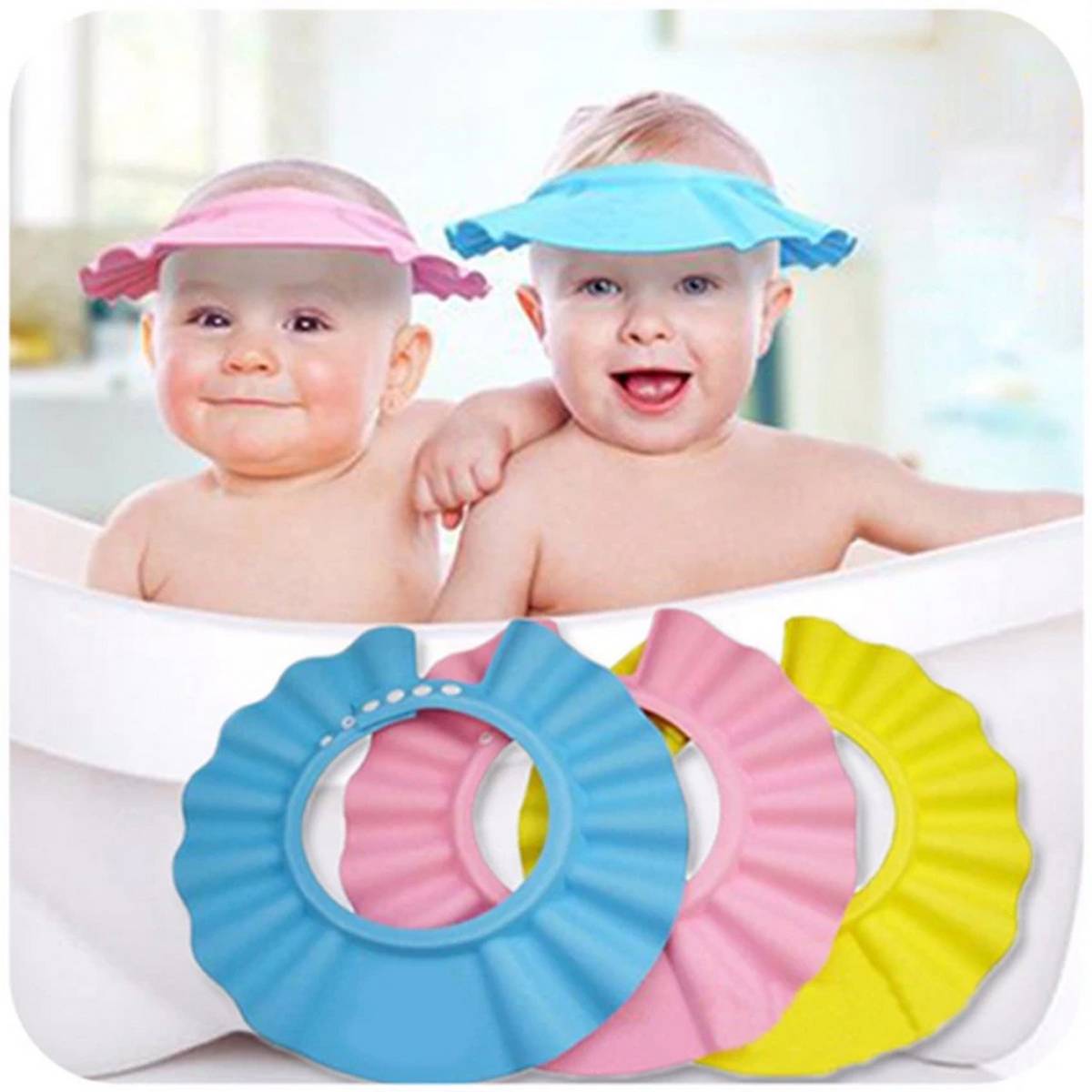 Adjustable Baby Shampoo Bath Shower Cap 
