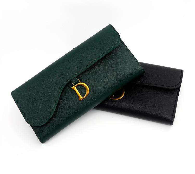 New Fashion Women's Long  D shape Wallet For Girls