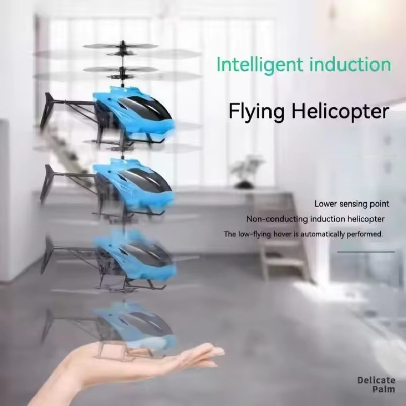 Remote Control Helicopter Cool Electric Airplane Toys for Kids RC Helicopter with LED Toys for Boys and Girls