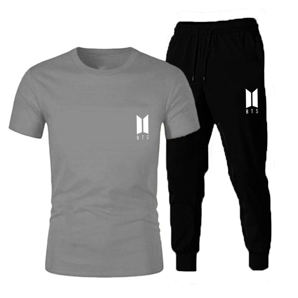 Trendy Tag Printed Summer Tracksuit For Men & Boys Tee-shirt with trousers gym wear New Design Round Neck Half Sleeves T Shirts Top Quality Gym Wear/Casual and comfortable Pair T-Shirt and Trouser