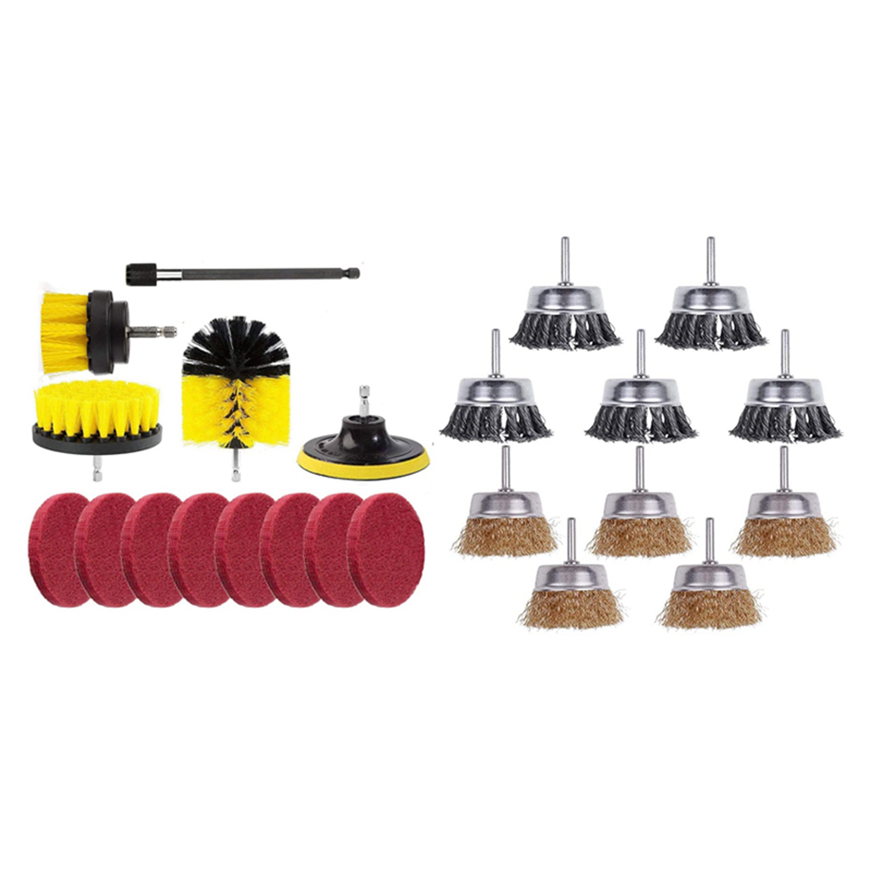 Wire Brushes DIY Tools & Equipment 13PCS Wire Brush Drill Bits 10 sizes drill wire