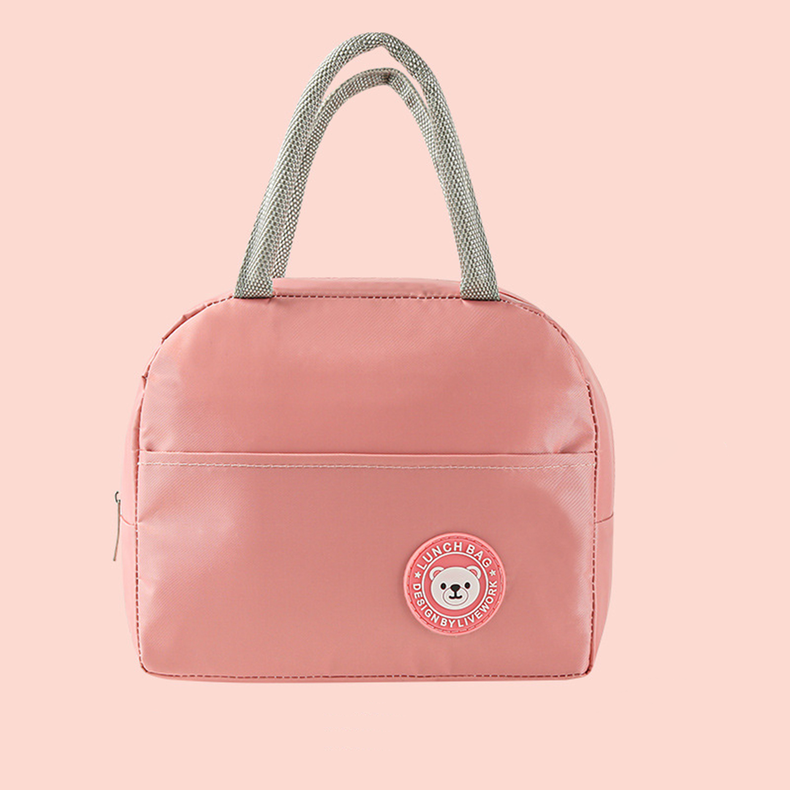 Portable Canvas Lunch Bag Waterproof Insulated Fresh Cooler Bag Thermal Food Picnic Convenient Lunch Bag For Women Girl