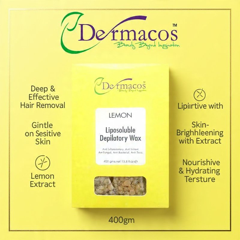 Lemon Liposoluble Depilatory Wax (400gm) | Hair Removal Care