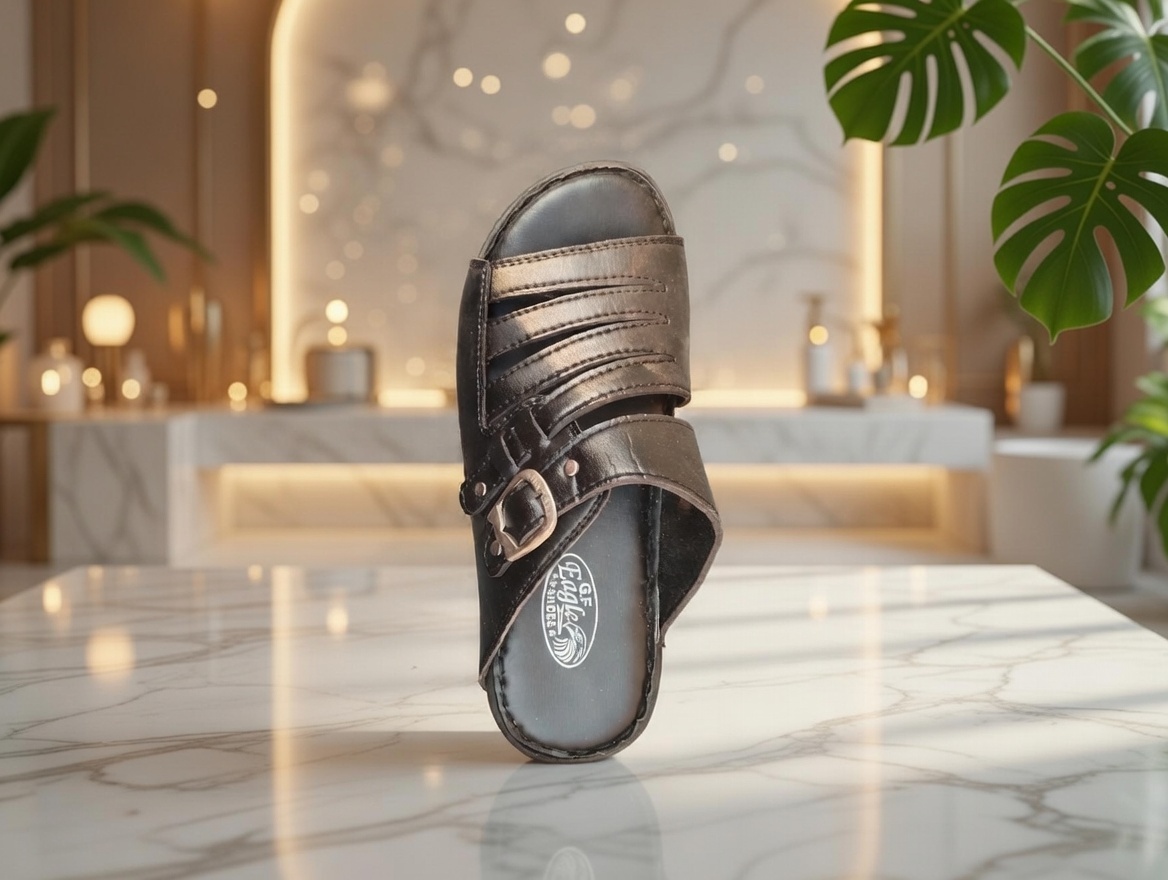 slippers for men-House slippers with PVC sole- Chapal with PVC sole for men