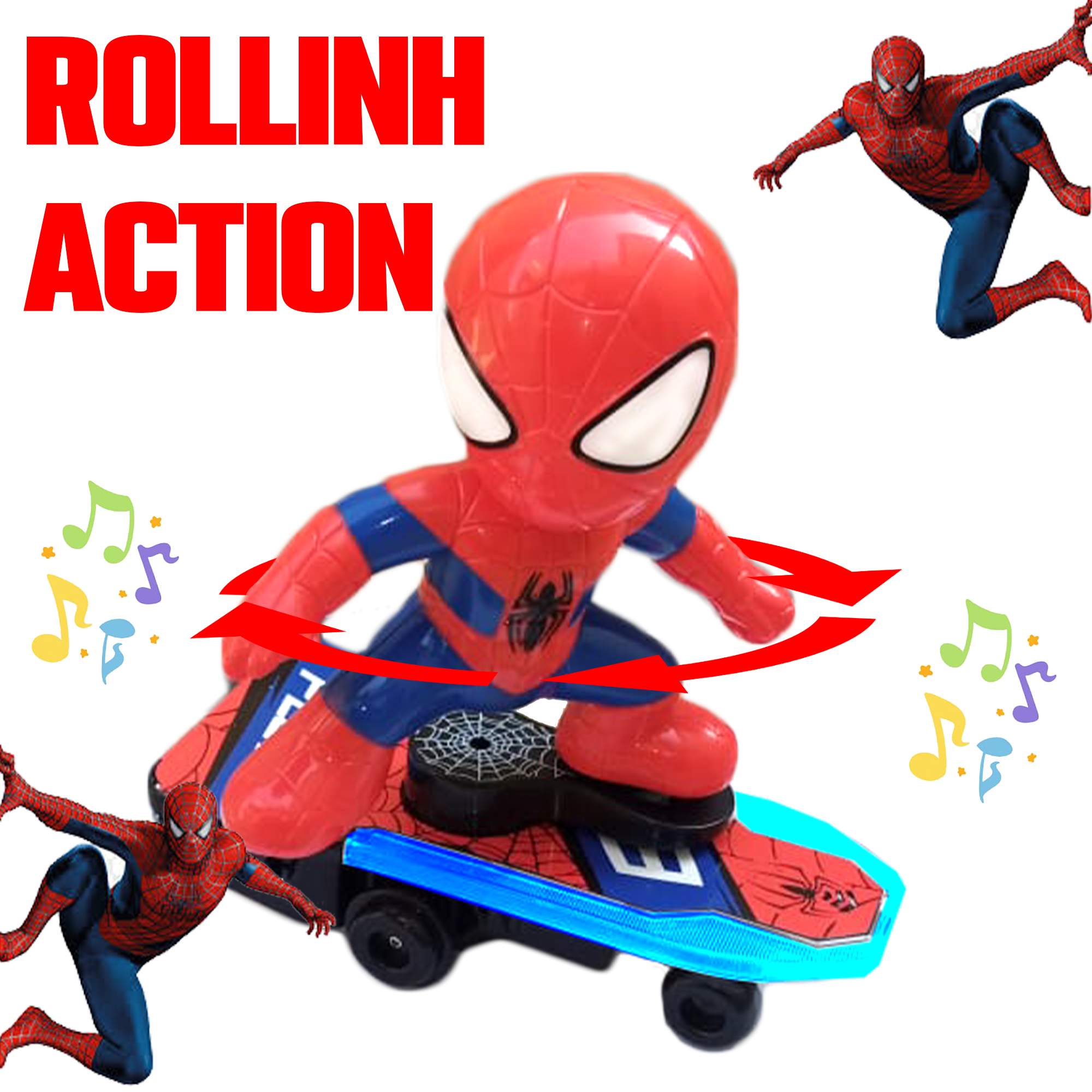 Best Gift Sliding Plate 3 - Spider-Man Skiting Board Superhero Electronic Musical  Stunt Skit board  Toy For Children