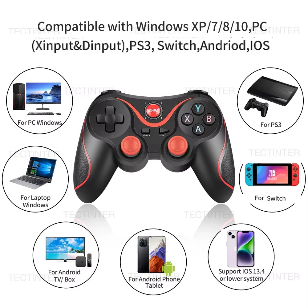 X3 Gaming remote controller android phone wireless ps4 pc mobile joystick gamepad