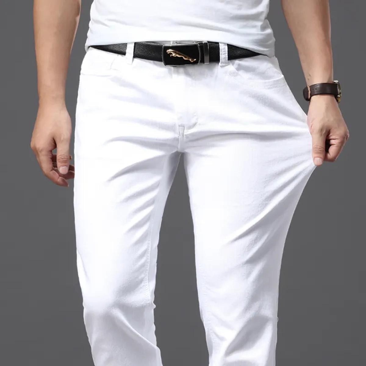 Белые брюки мужские