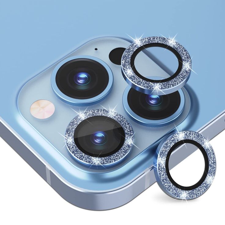 Diamond Camera Lens Protector For 11 / 12 / 13 / 14 / 15 / 16 / 17 Series  Luxury Sparkle Shockproof Camera Guard