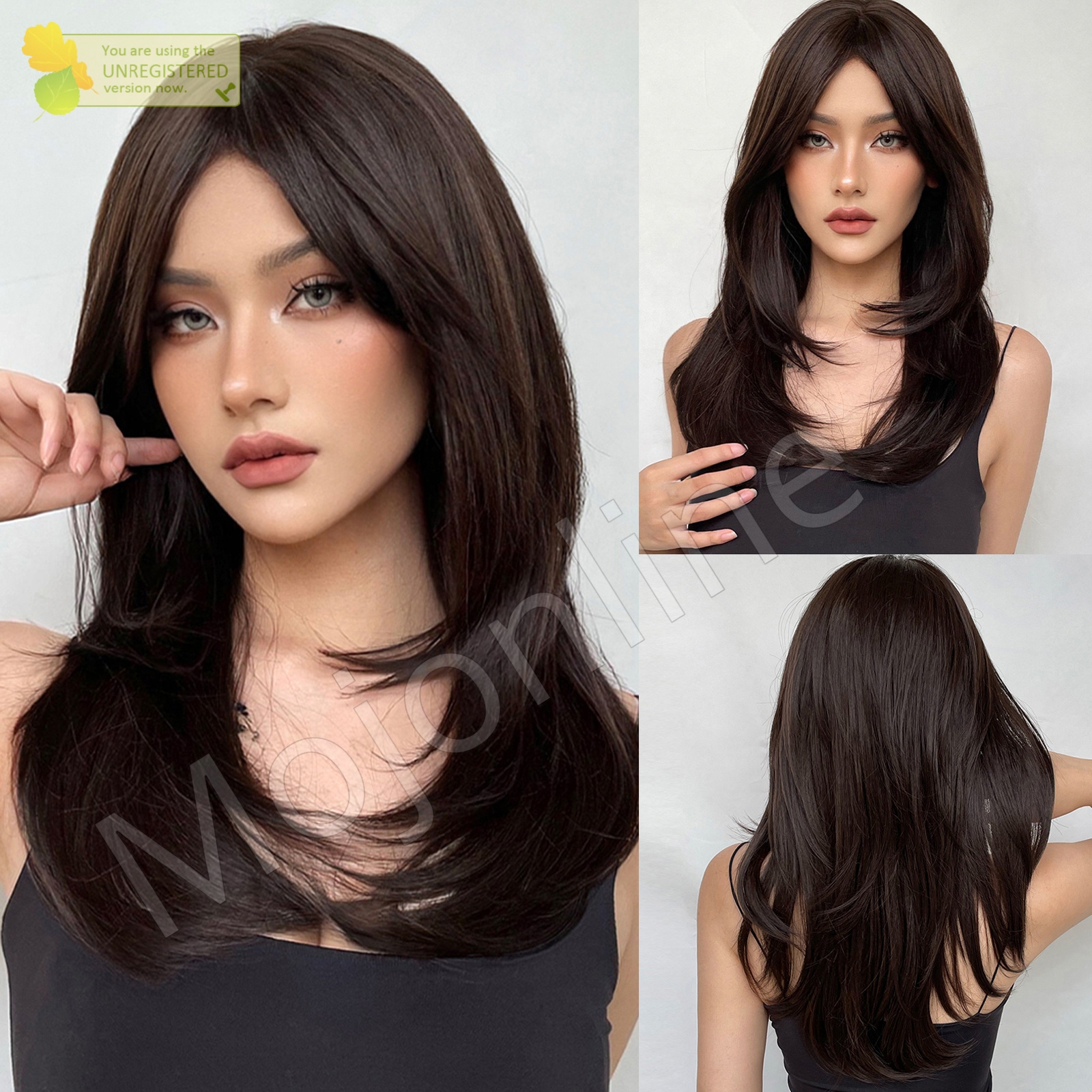 Full Head Wig for Girls | Natural-Looking Free Style Front | Regular Length Synthetic Wig