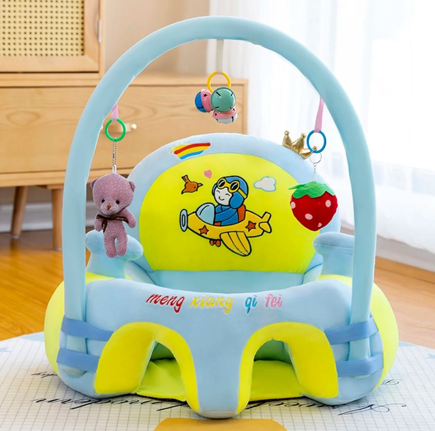 Baby Sofa Support Seat Chair Learn to Sit Padded with Rods and Toys