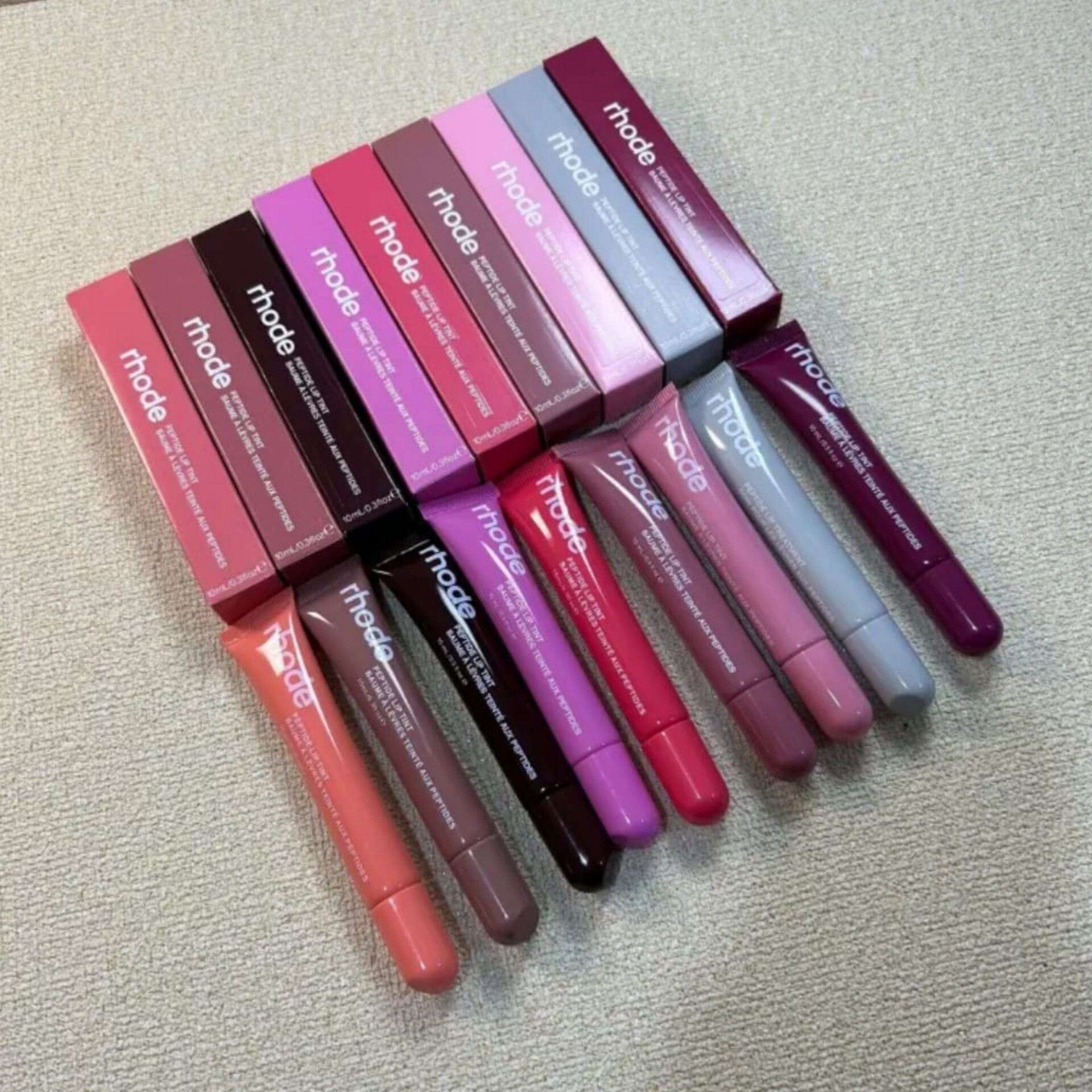 Rhode LipTint Peptide Finest Dupe | Long Lasting Non-Stick Lip Plumper Shea Butter Lip Gloss  | Velvet Mirror Finish Orignal Lip Tint Set | Moisturizing Hydrating Lipstick,Lip Oil,Lip Balm | Tint For Lips & Cheeks All-in-One Lip Care Makeup  ( 8 Shades )