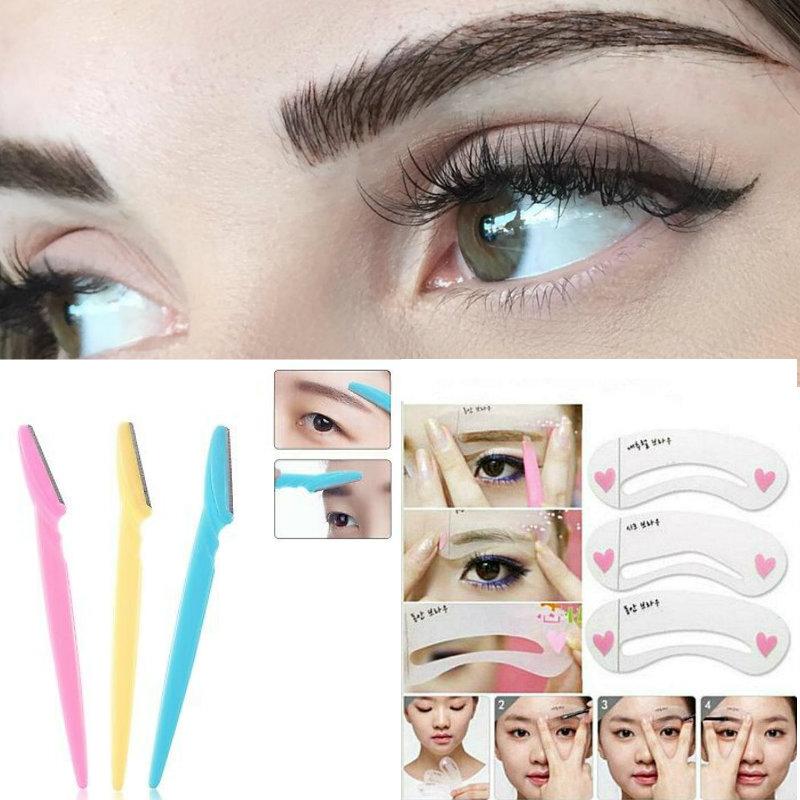 Combo Of Eyebrows Razor With Eyebrows Stencil Price in Pakistan - View ...