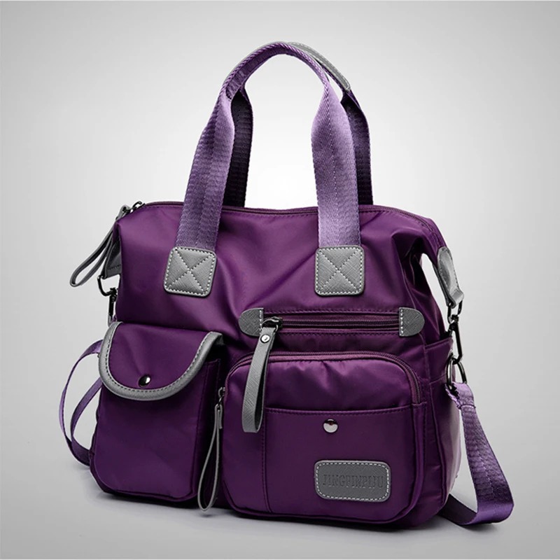 Nylon Handbag For Women Large Capacity Waterproof Shoulder Crossbody Messenger Bag Durable Travel Bag