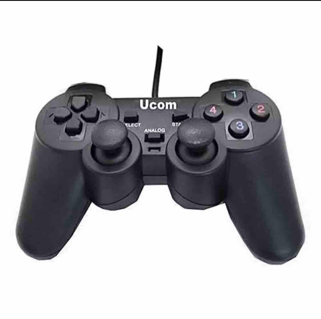 Ucom JoyStick Gamepad Kit For PC Wired USB 2.0 Black Gamepad Joystick Joypad Game Controller For PC Laptop Computer For Win7/8/10 XP