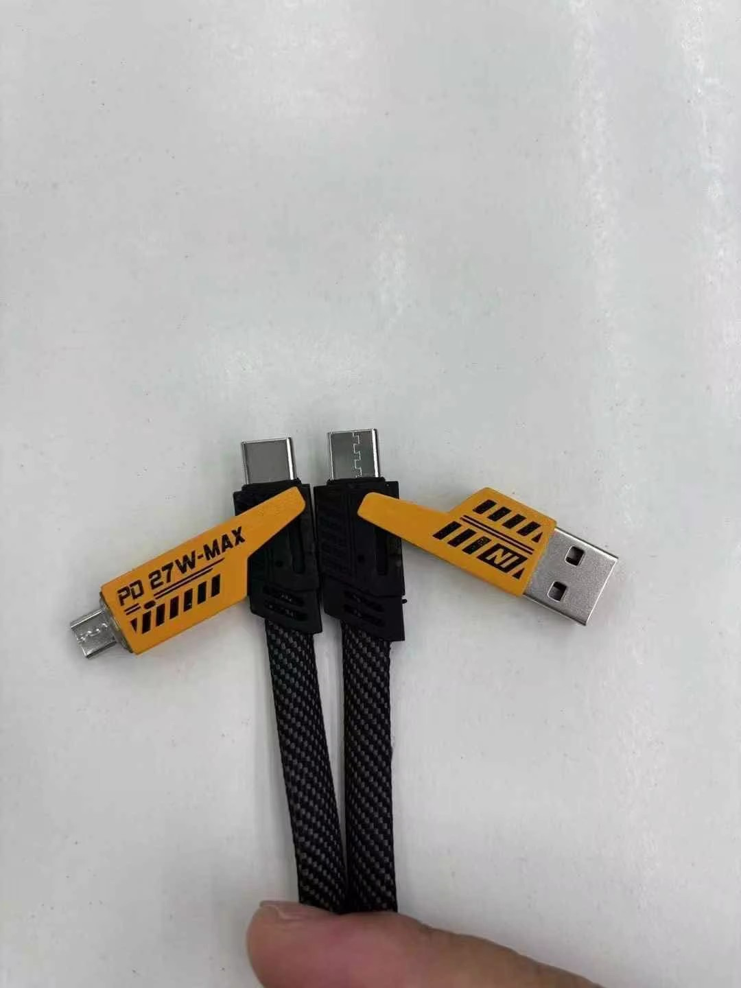 4 in 1 Convertible Metal Data Cable Type C Type A Braided Cable 65W USB C Multiple Fast Charging Cable for Android